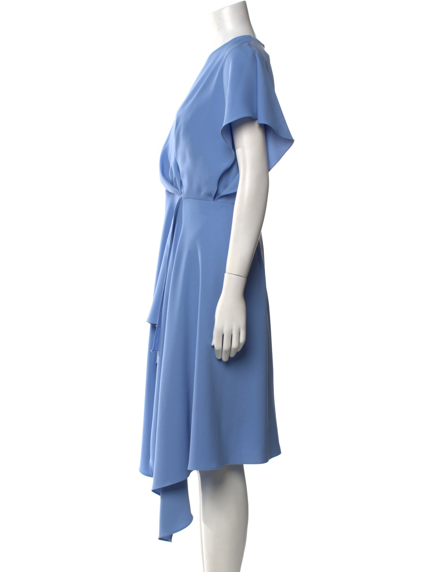 Black Halo V-Neck Midi Length Dress