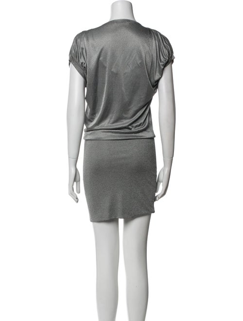 Black Halo Scoop Neck Mini Dress