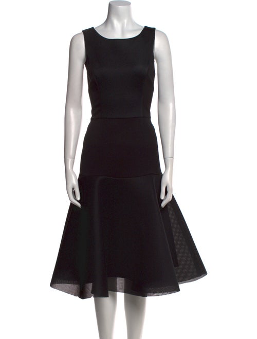 Black Halo Scoop Neck Midi Length Dress