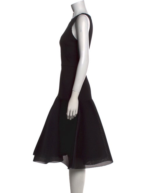 Black Halo Scoop Neck Midi Length Dress