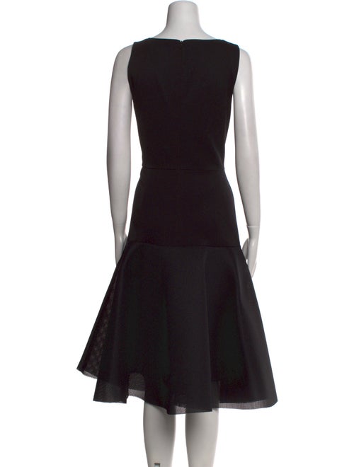 Black Halo Scoop Neck Midi Length Dress