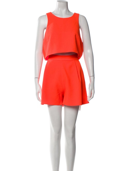 Black Halo Nylon Pleated Accents Short Set