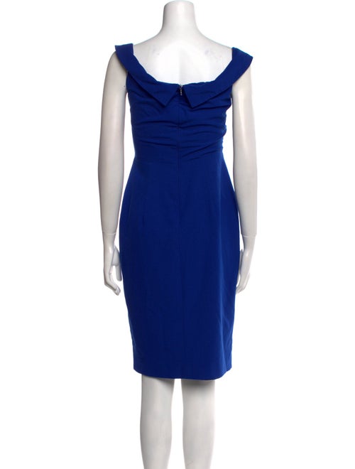 Black Halo V-Neck Knee-Length Dress