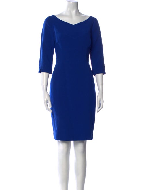 Black Halo V-Neck Knee-Length Dress