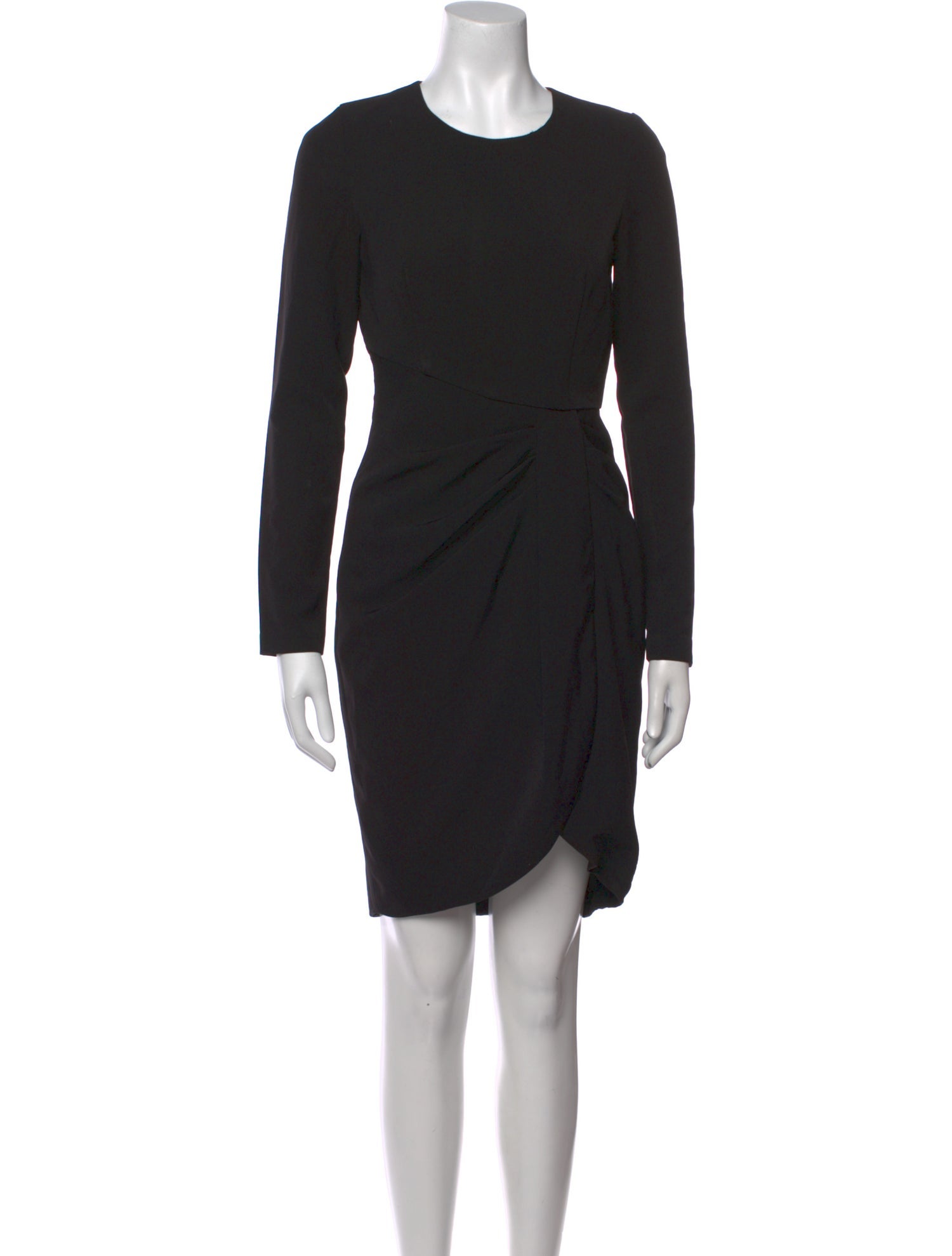 Black Halo Crew Neck Knee-Length Dress