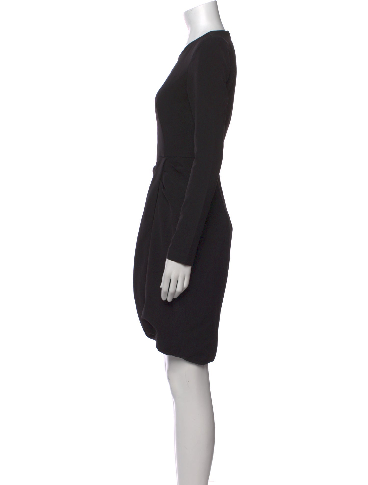 Black Halo Crew Neck Knee-Length Dress