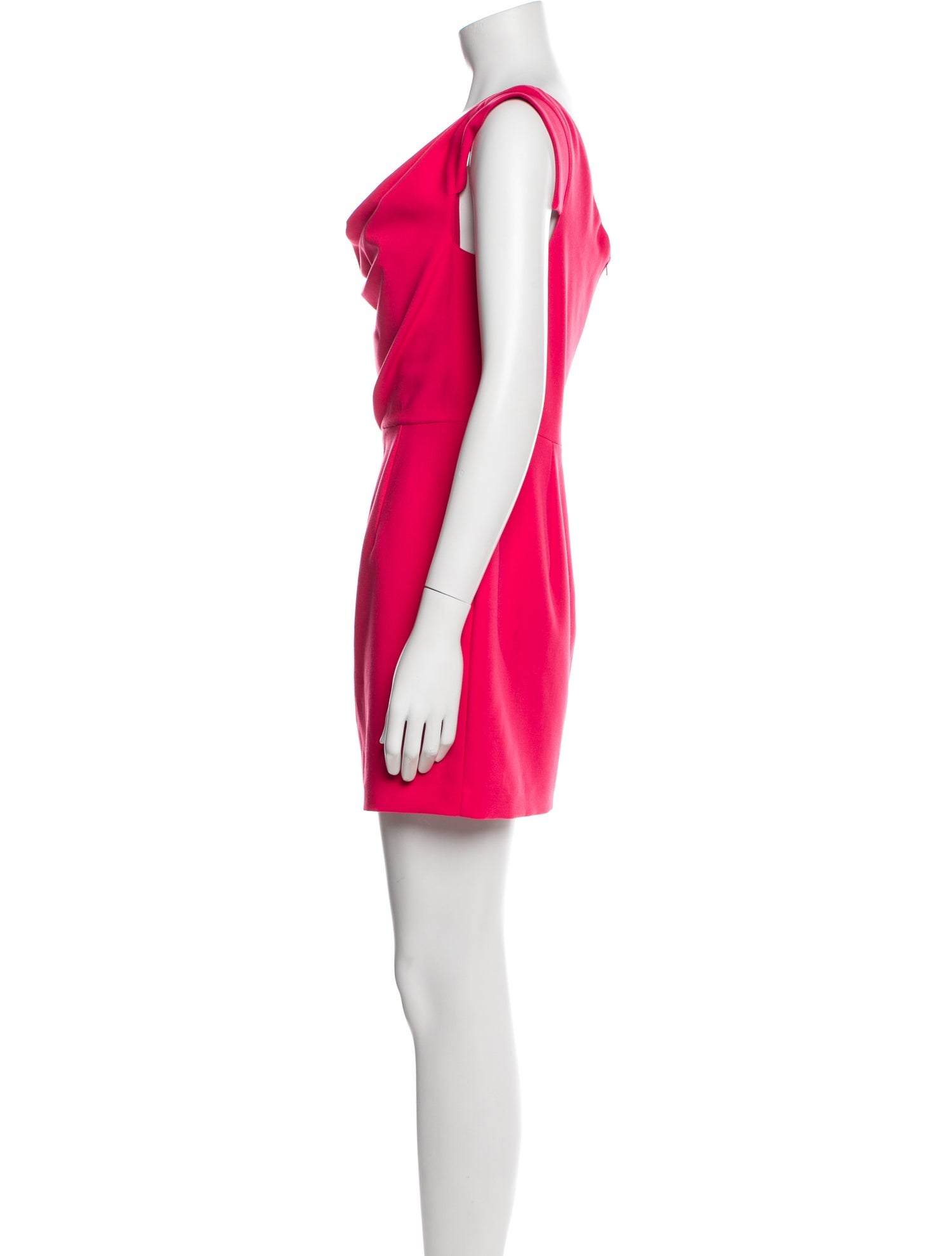 Black Halo Cowl Neck Mini Dress