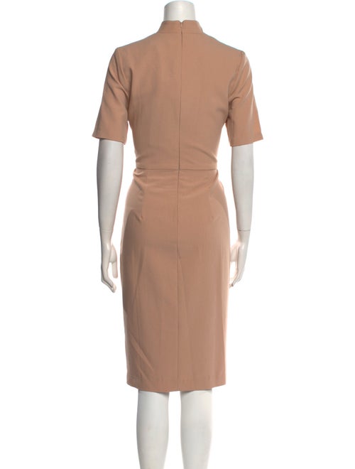 Black Halo Mock Neck Midi Length Dress