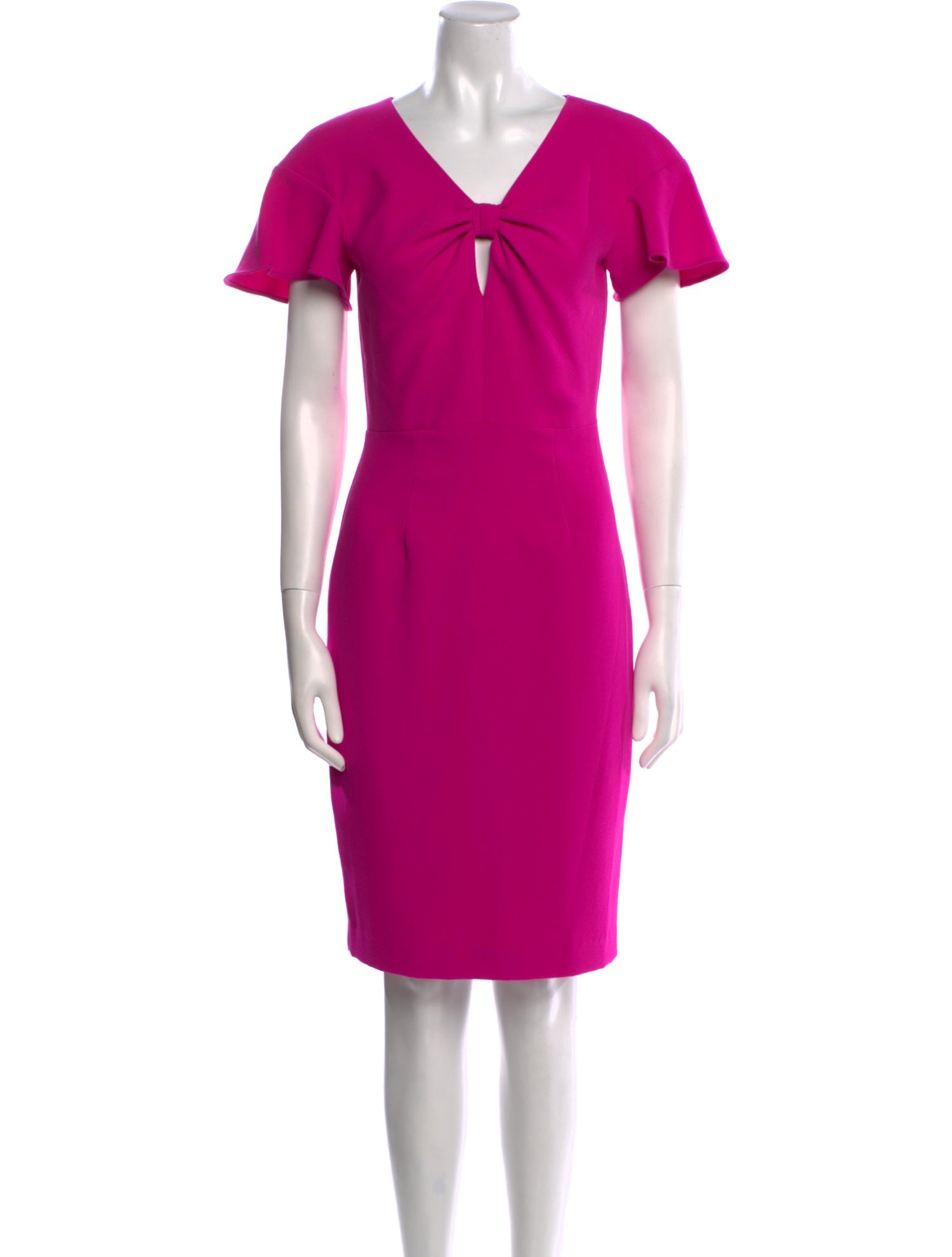 Black Halo V-Neck Mini Dress