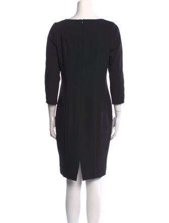Black Halo V-Neck Knee-Length Dress