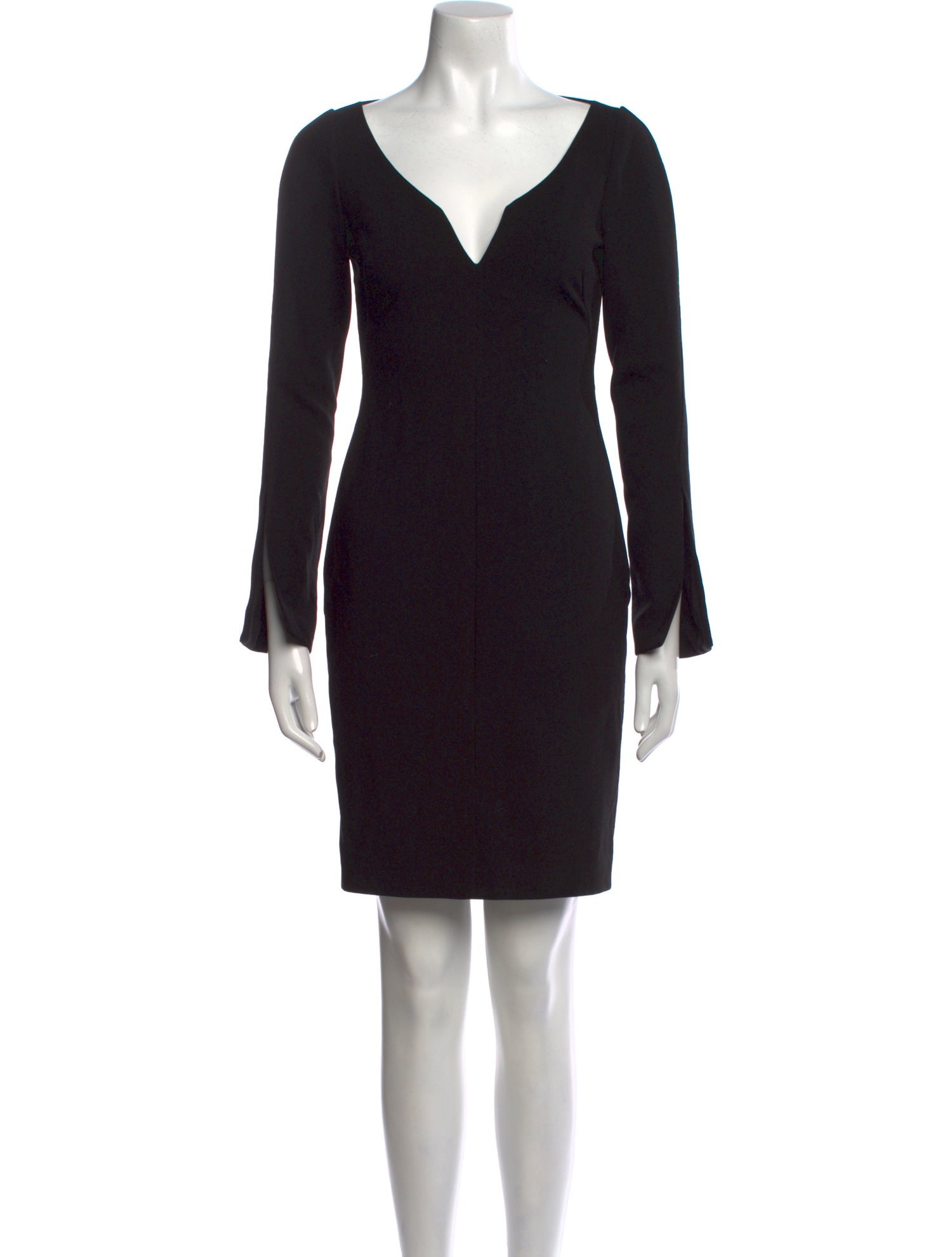 Black Halo V-Neck Mini Dress