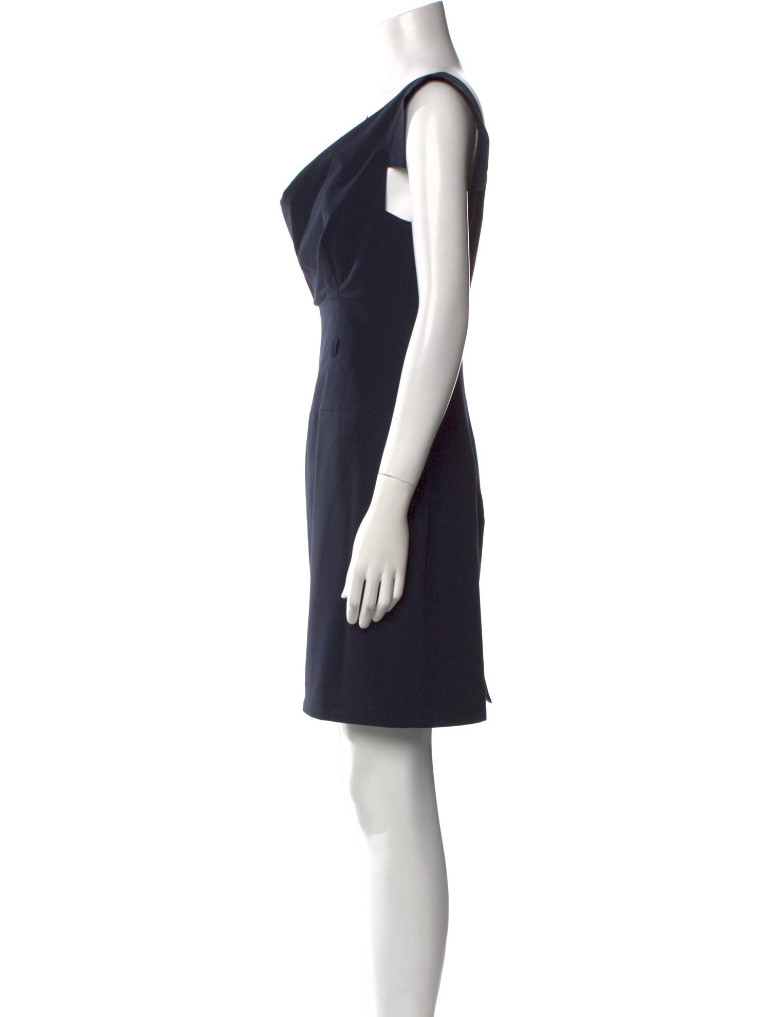 Black Halo V-Neck Mini Dress