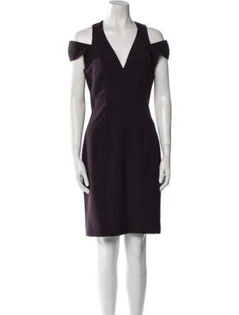 Black Halo Nylon Knee-Length Dress