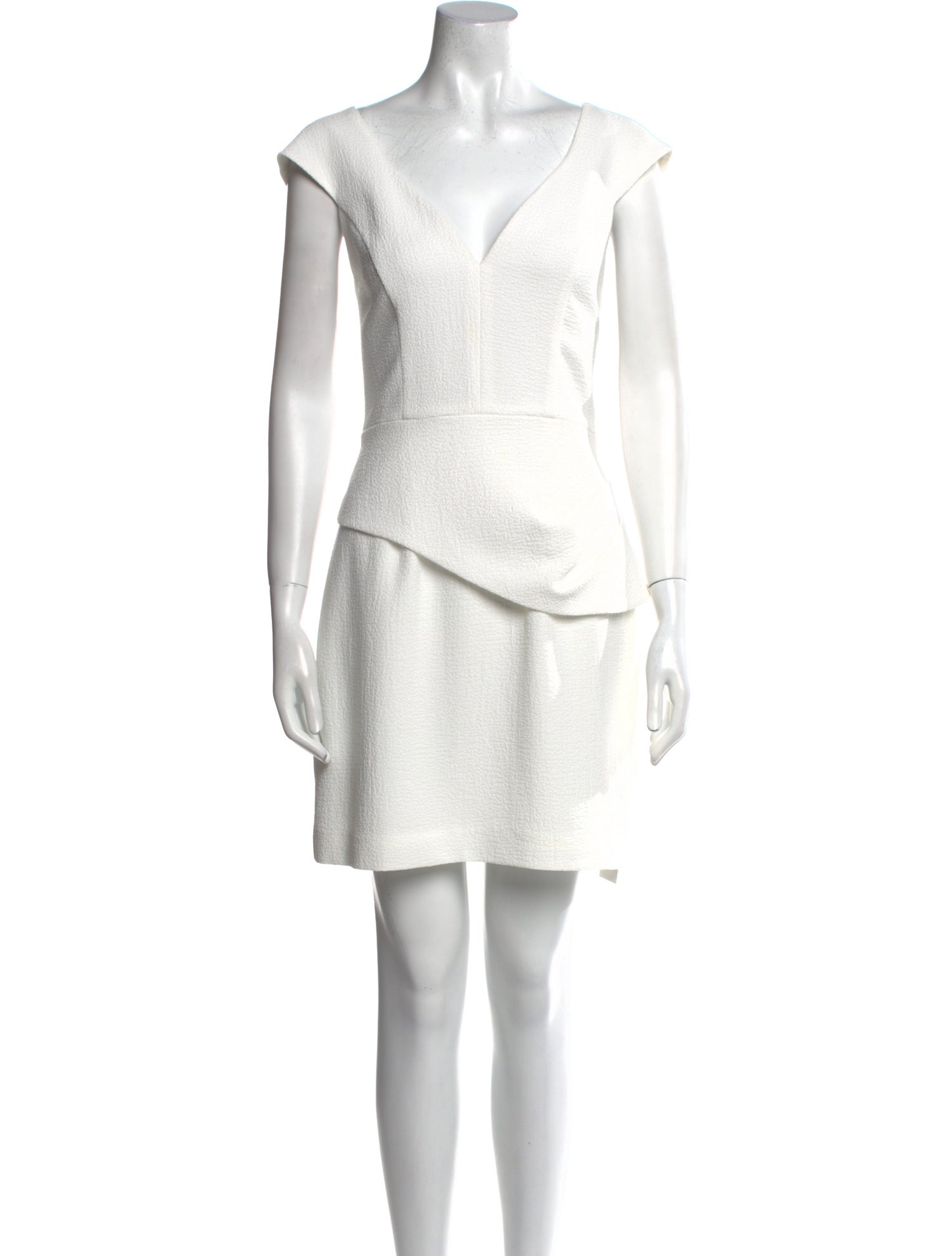 Black Halo V-Neck Mini Dress