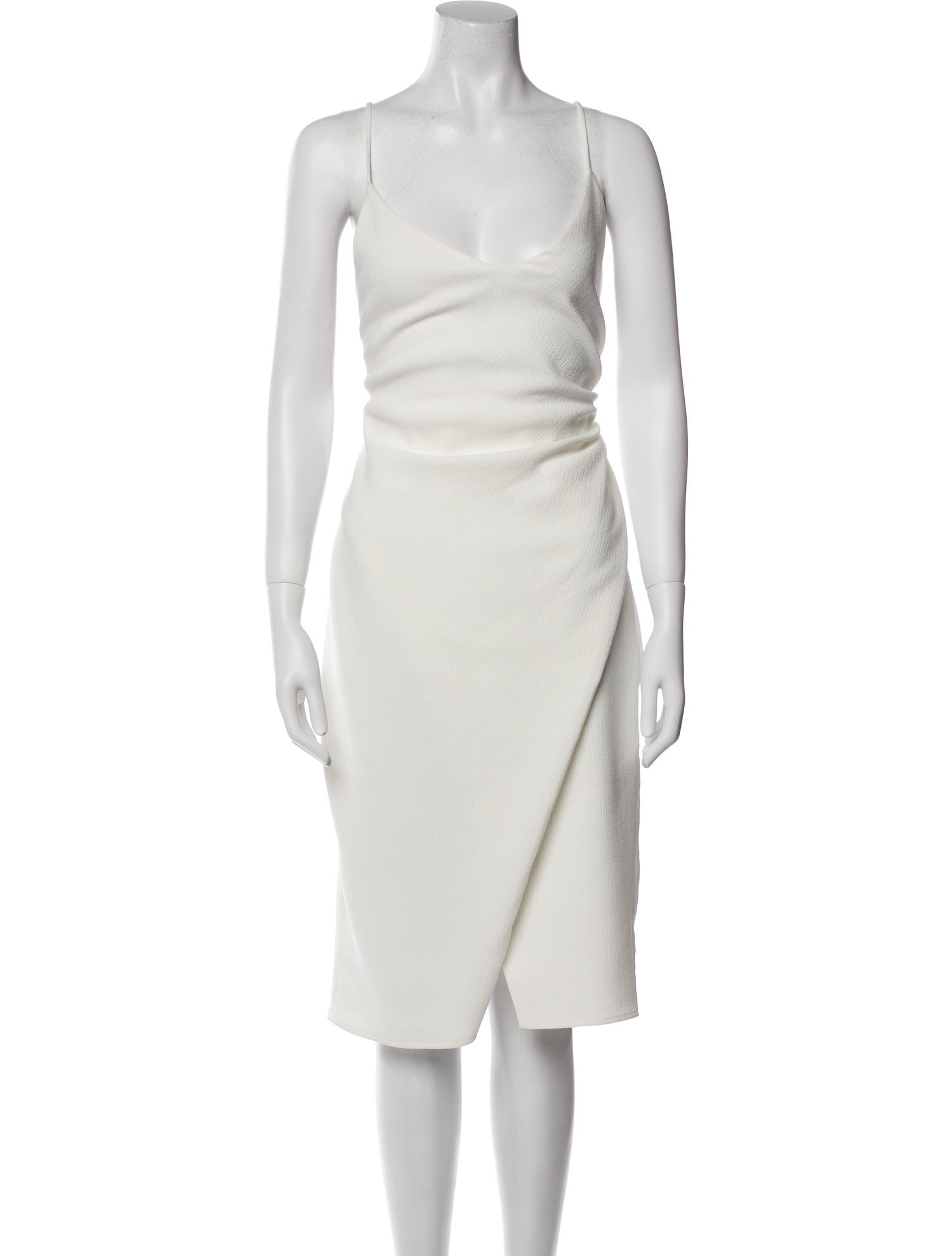 Black Halo V-Neck Knee-Length Dress