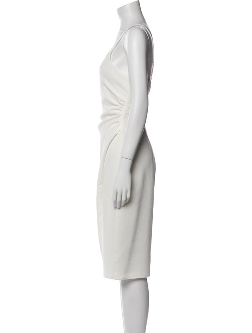 Black Halo V-Neck Knee-Length Dress