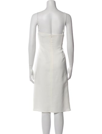 Black Halo V-Neck Knee-Length Dress