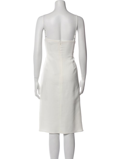 Black Halo V-Neck Knee-Length Dress