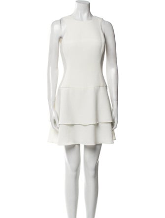 Black Halo Crew Neck Mini Dress