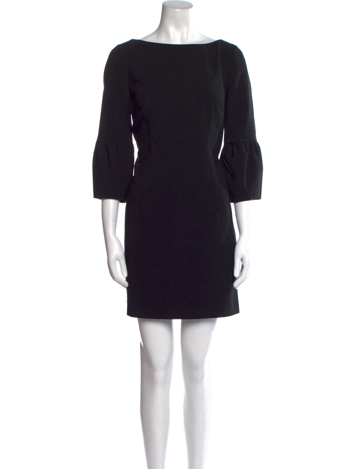 Black Halo Bateau Neckline Mini Dress