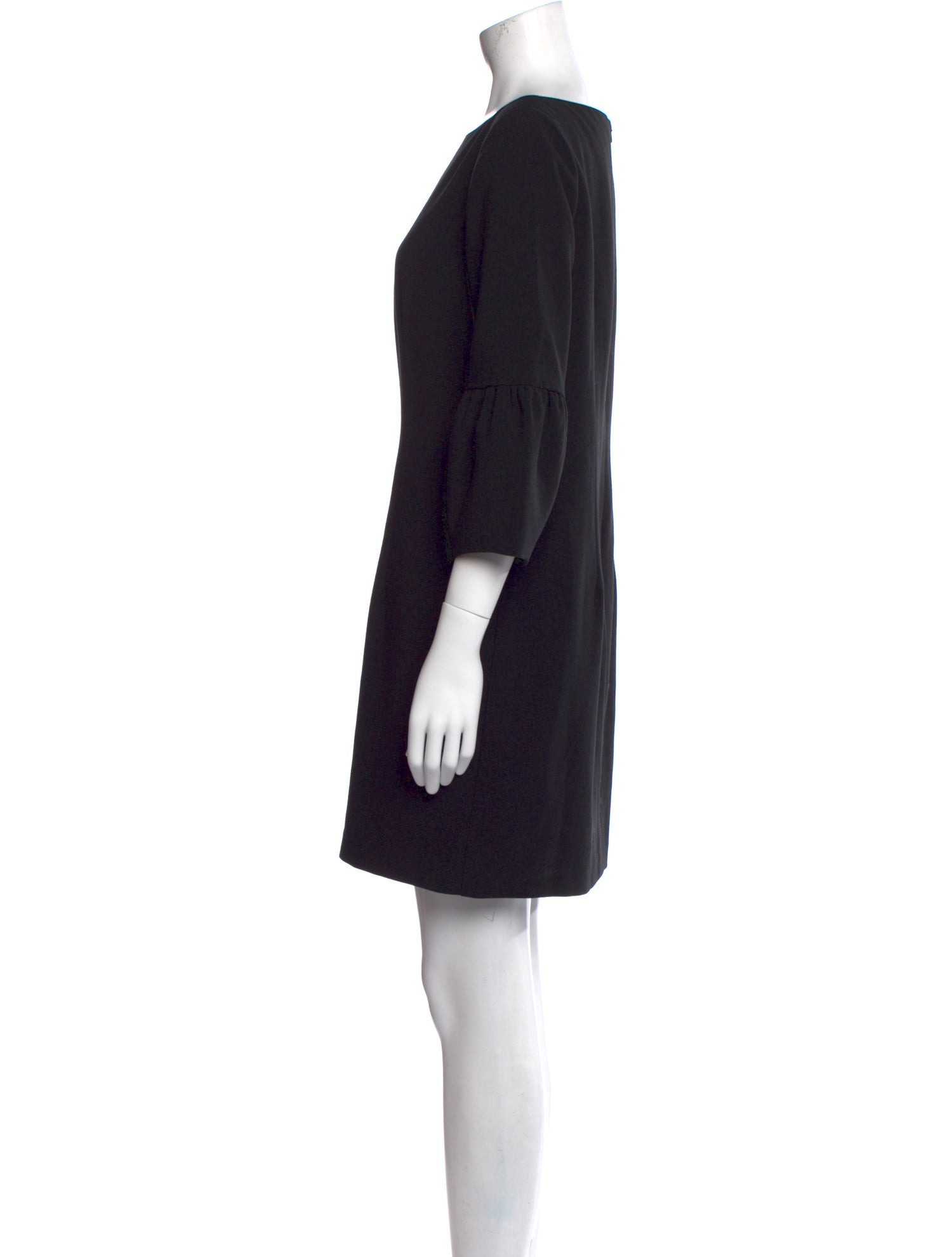 Black Halo Bateau Neckline Mini Dress