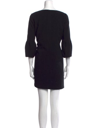 Black Halo Bateau Neckline Mini Dress