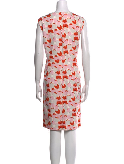 Black Halo Printed Midi Length Dress