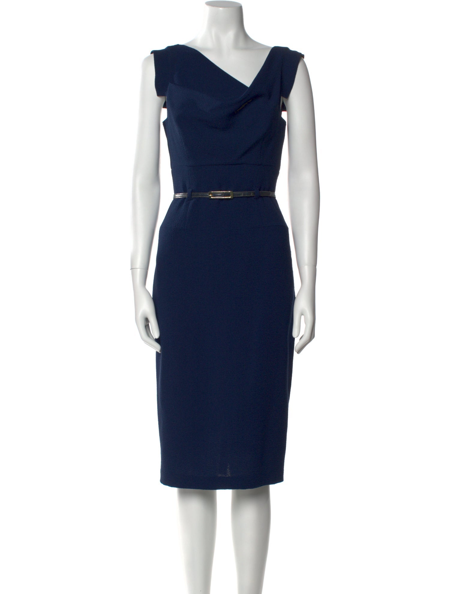 Black Halo V-Neck Midi Length Dress w/ Tags