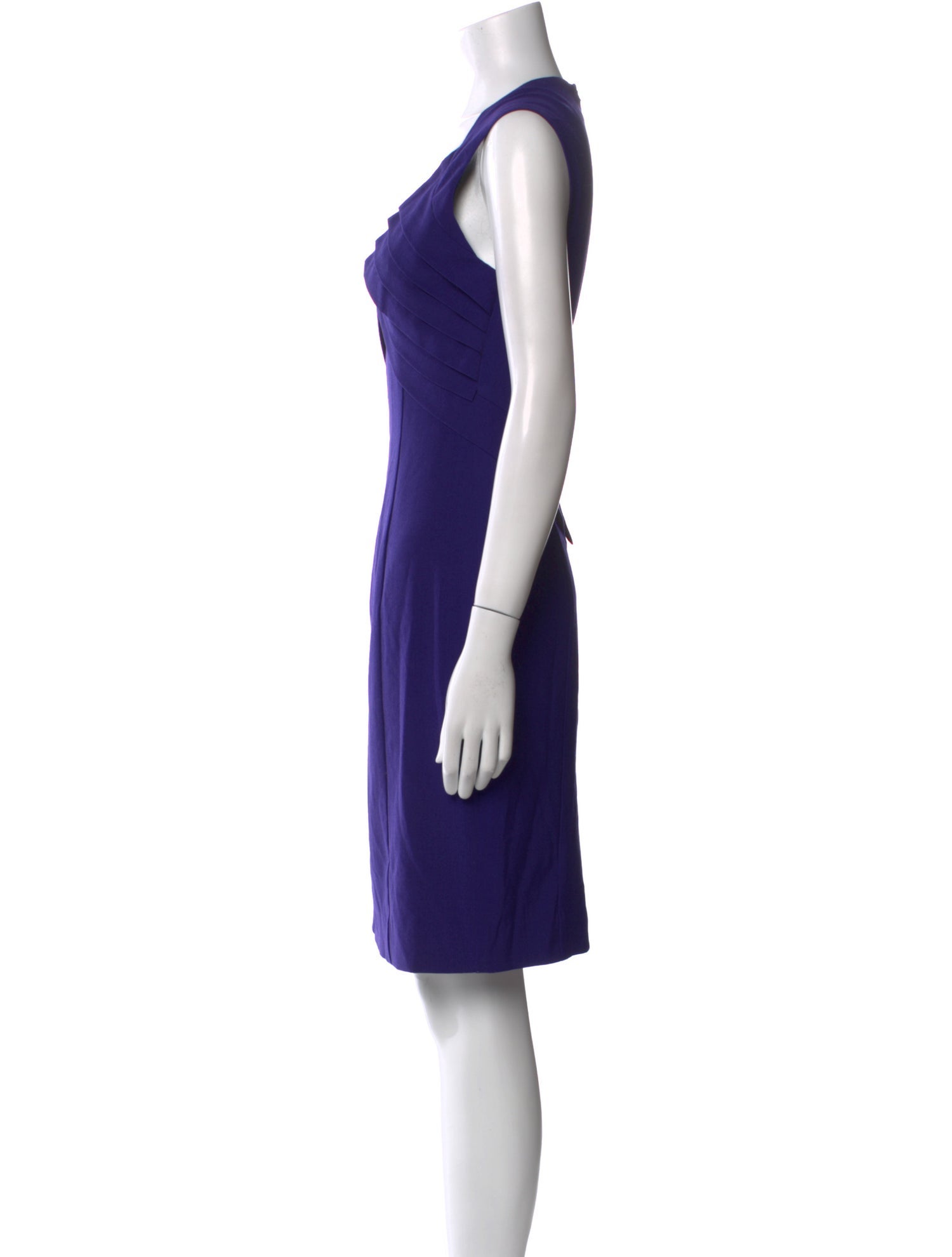 Black Halo V-Neck Knee-Length Dress