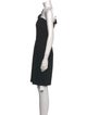 Black Halo One-Shoulder Knee-Length Dress