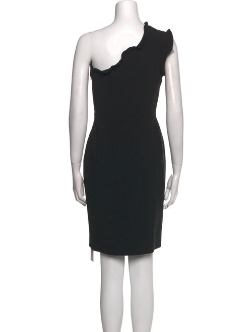 Black Halo One-Shoulder Knee-Length Dress