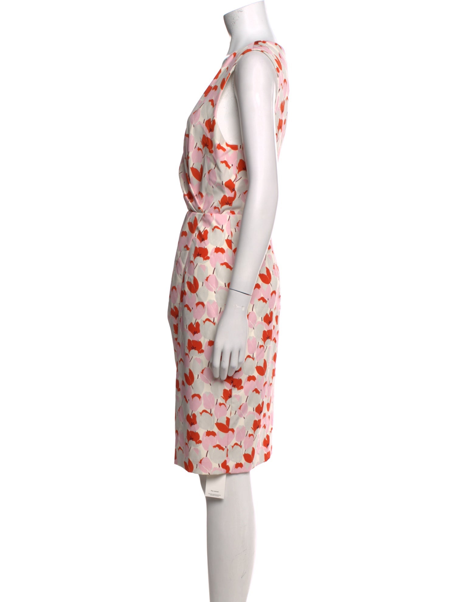 Black Halo Printed Knee-Length Dress