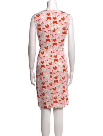 Black Halo Printed Knee-Length Dress