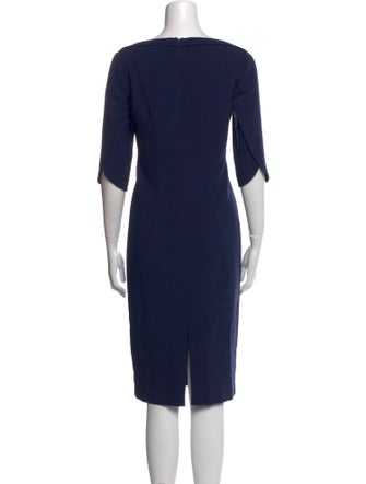 Black Halo Bateau Neckline Midi Length Dress