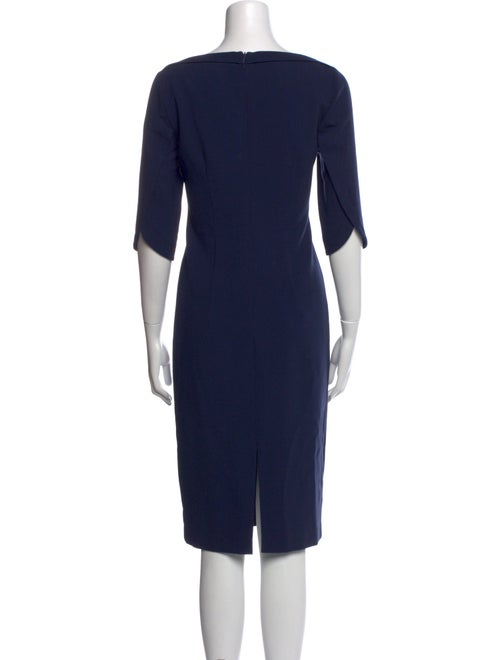 Black Halo Bateau Neckline Midi Length Dress