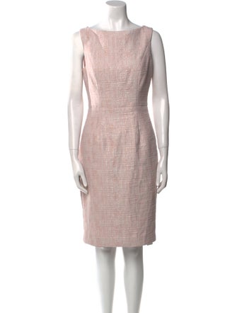 Black Halo Bateau Neckline Knee-Length Dress