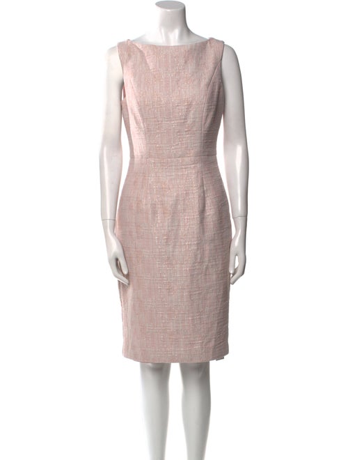 Black Halo Bateau Neckline Knee-Length Dress