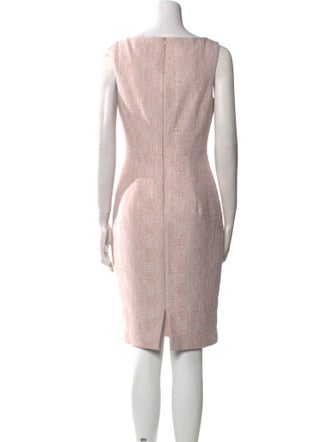 Black Halo Bateau Neckline Knee-Length Dress