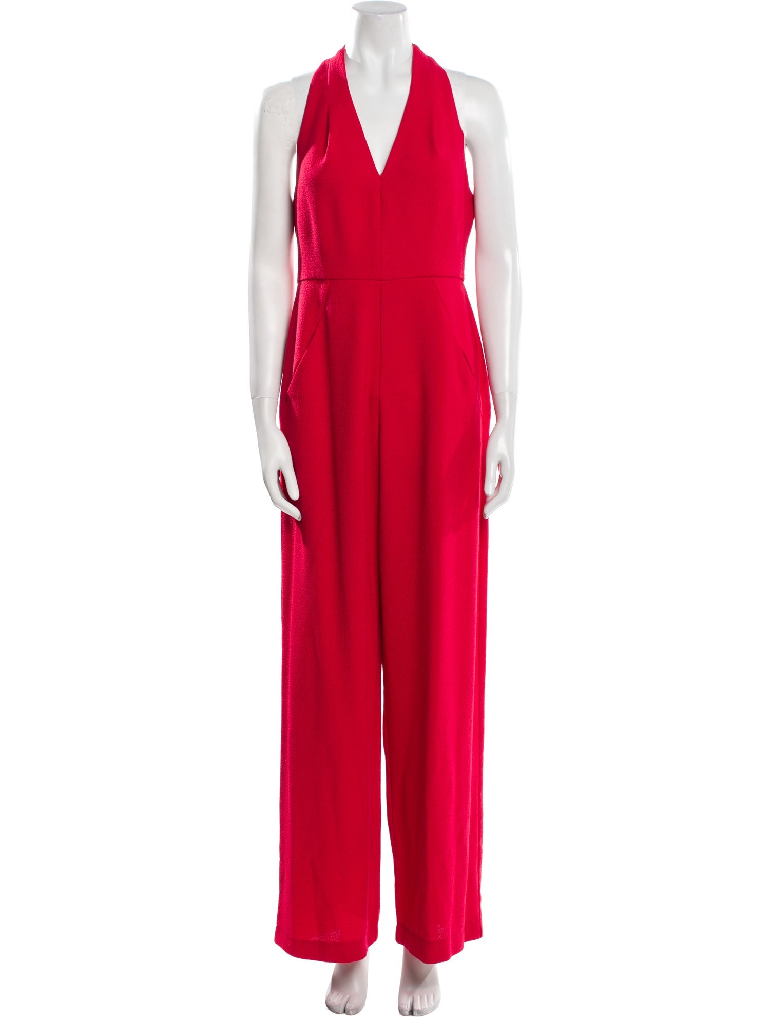 Black Halo V-Neck Jumpsuit