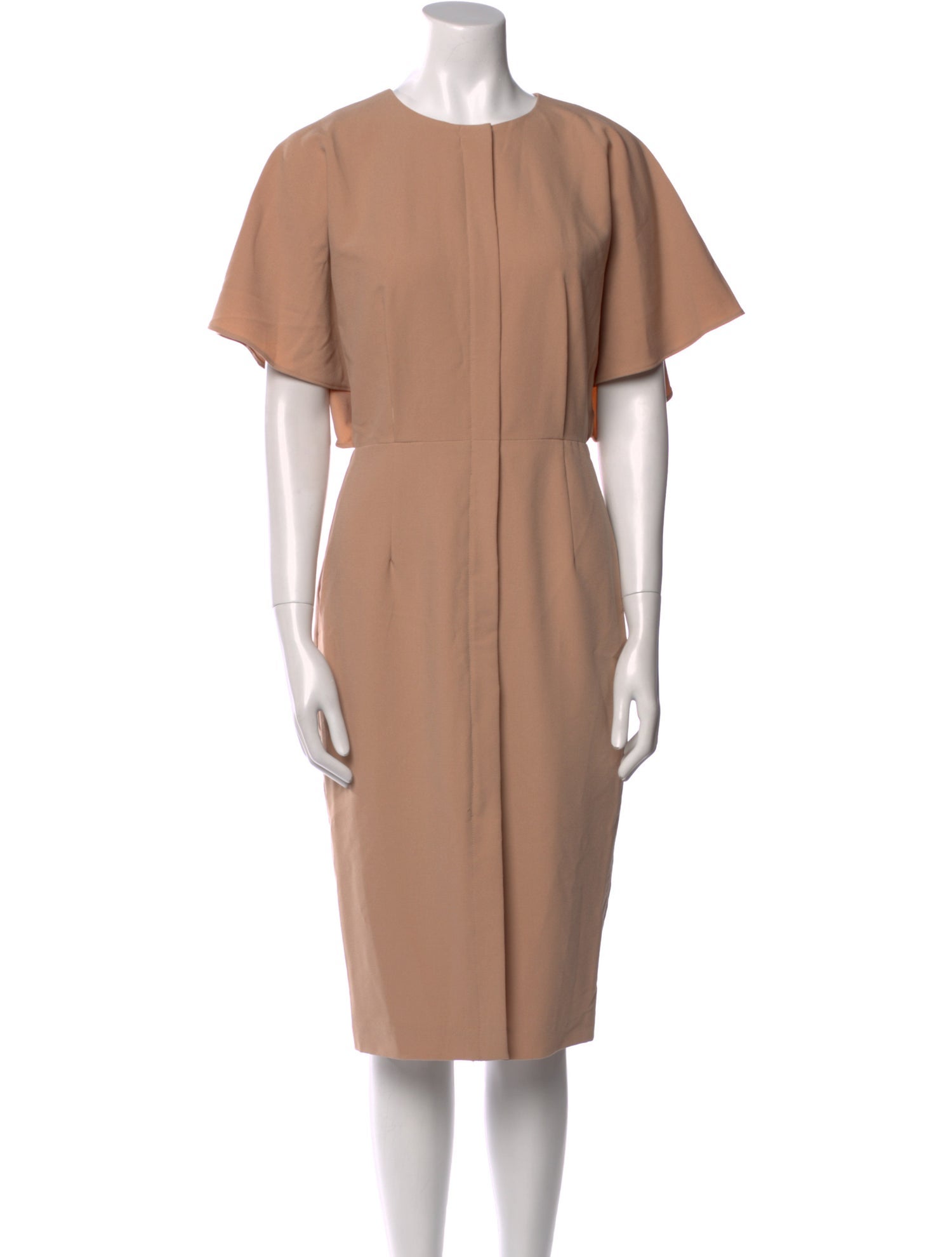 Black Halo Crew Neck Knee-Length Dress