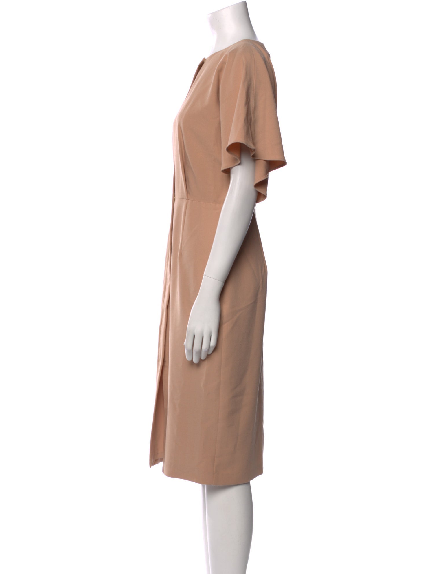 Black Halo Crew Neck Knee-Length Dress