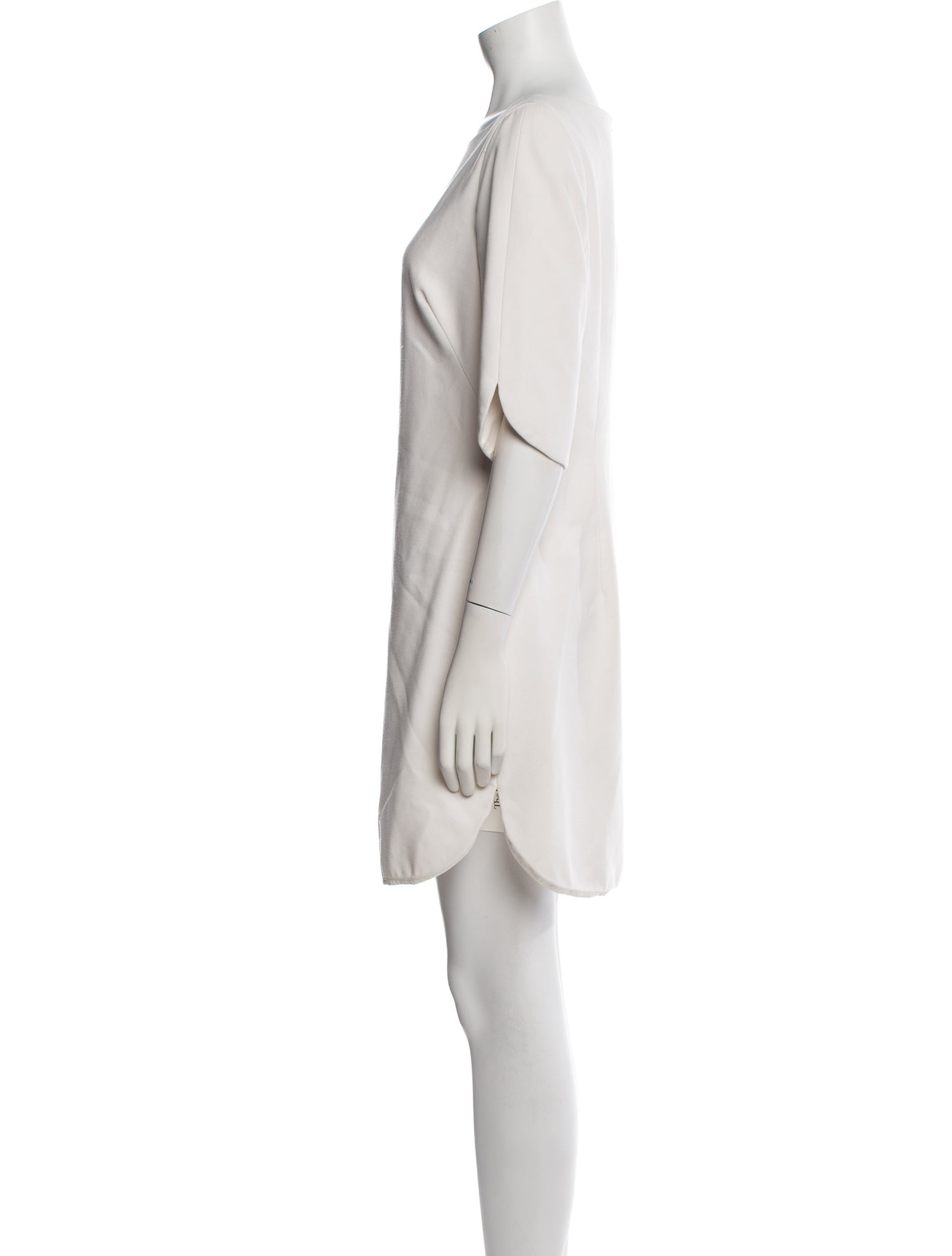 Black Halo Bateau Neckline Mini Dress