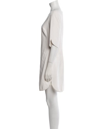 Black Halo Bateau Neckline Mini Dress