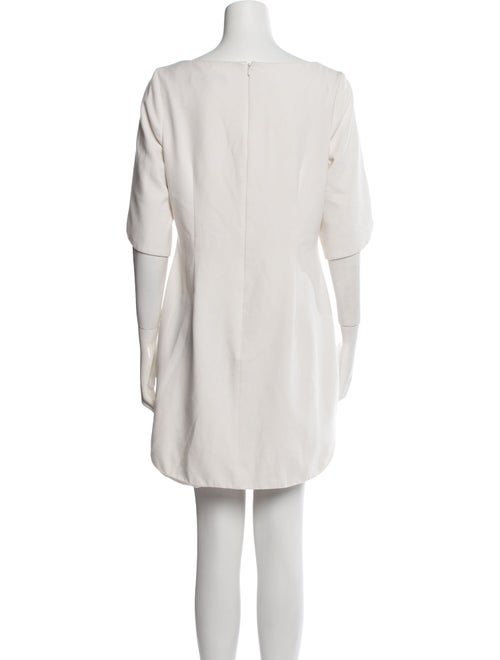 Black Halo Bateau Neckline Mini Dress