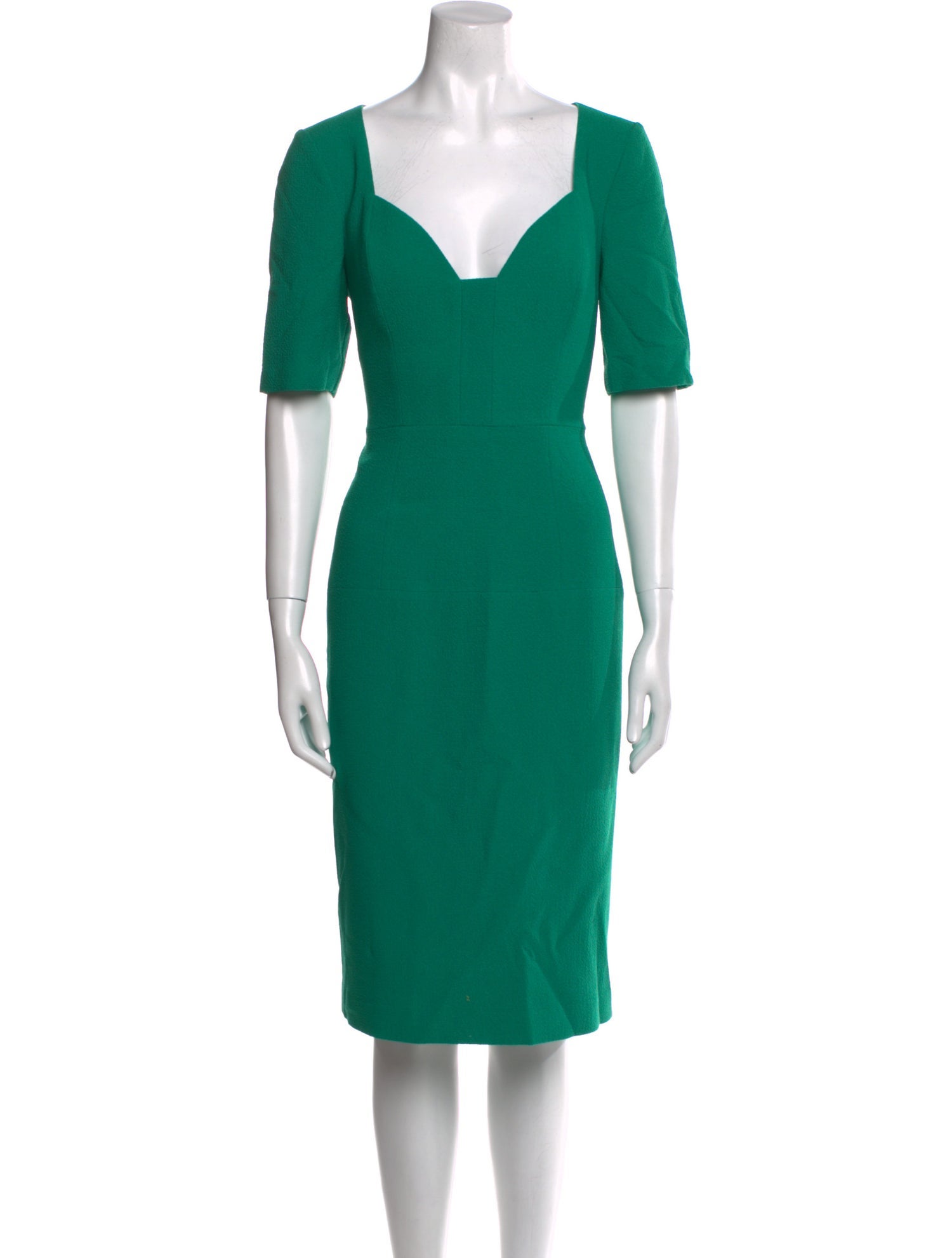 Black Halo V-Neck Knee-Length Dress