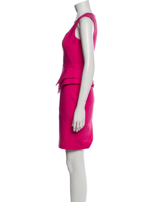 Black Halo Scoop Neck Mini Dress