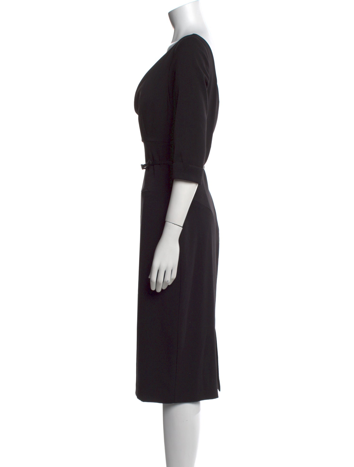 Black Halo Cowl Neck Midi Length Dress w/ Tags