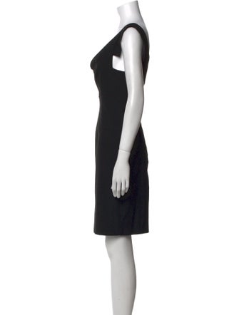 Black Halo Cowl Neck Mini Dress