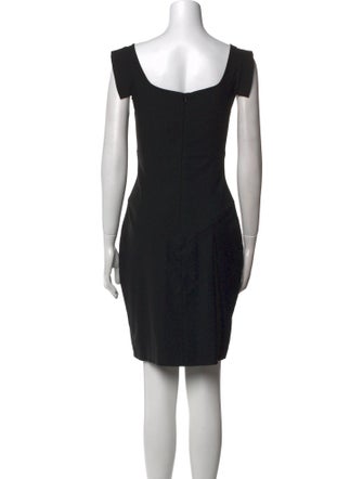 Black Halo Cowl Neck Mini Dress