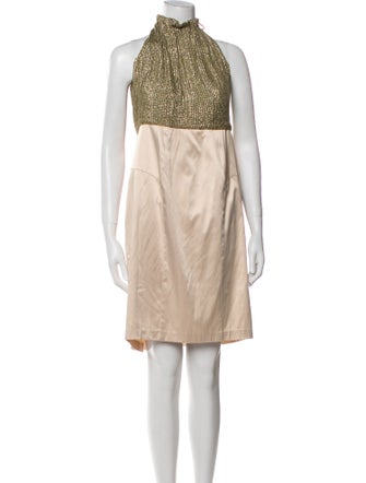 Black Halo Silk Knee-Length Dress